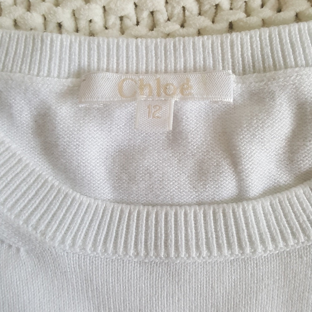 Chloe Mini Me Sweater Rainbow Stripes Size 12 - Picture 3 of 8